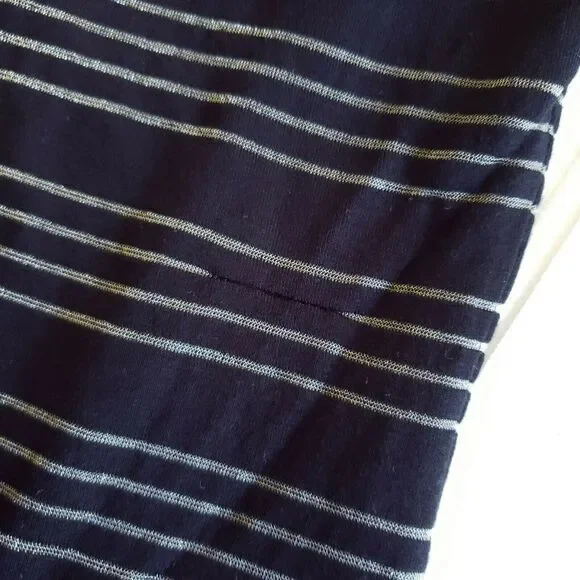 1.STATE of the shoulder metallic stripe shirt top in rich black gold Size XS NEW - Picture 2 of 6